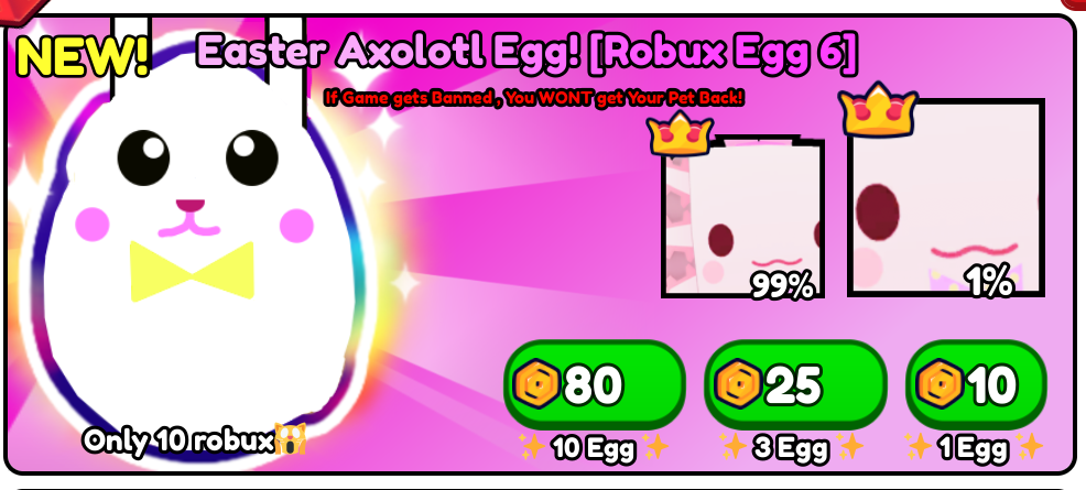 Robux Egg Of The Moment